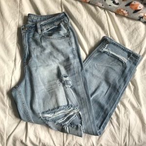 High waisted tom girl jeans